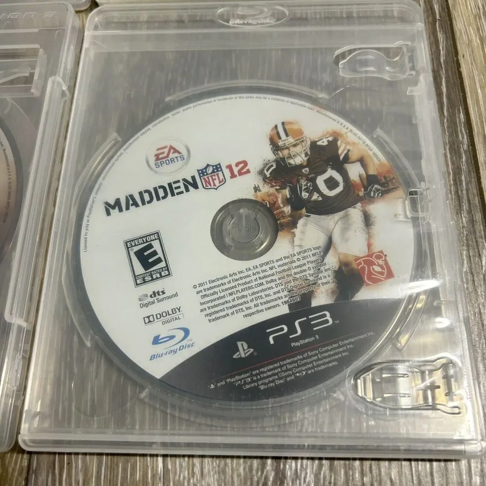 Lot of 5 Sony PlayStation 3 PS3 Games - Madden, MLB, NBA, Bioshock, Brunswick
